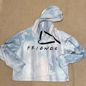 Tie-Dye Hoodie with Friends Logo